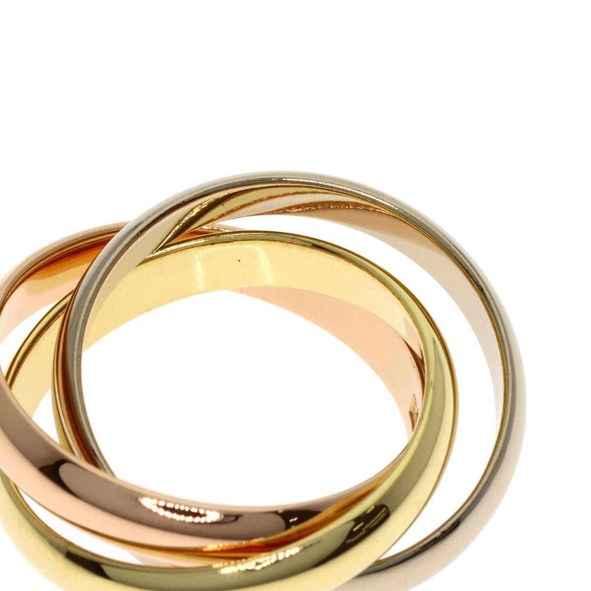 CARTIER Trinity #50 Ring K18 Yellow Gold 18K Pink GoldLadies [Used]
