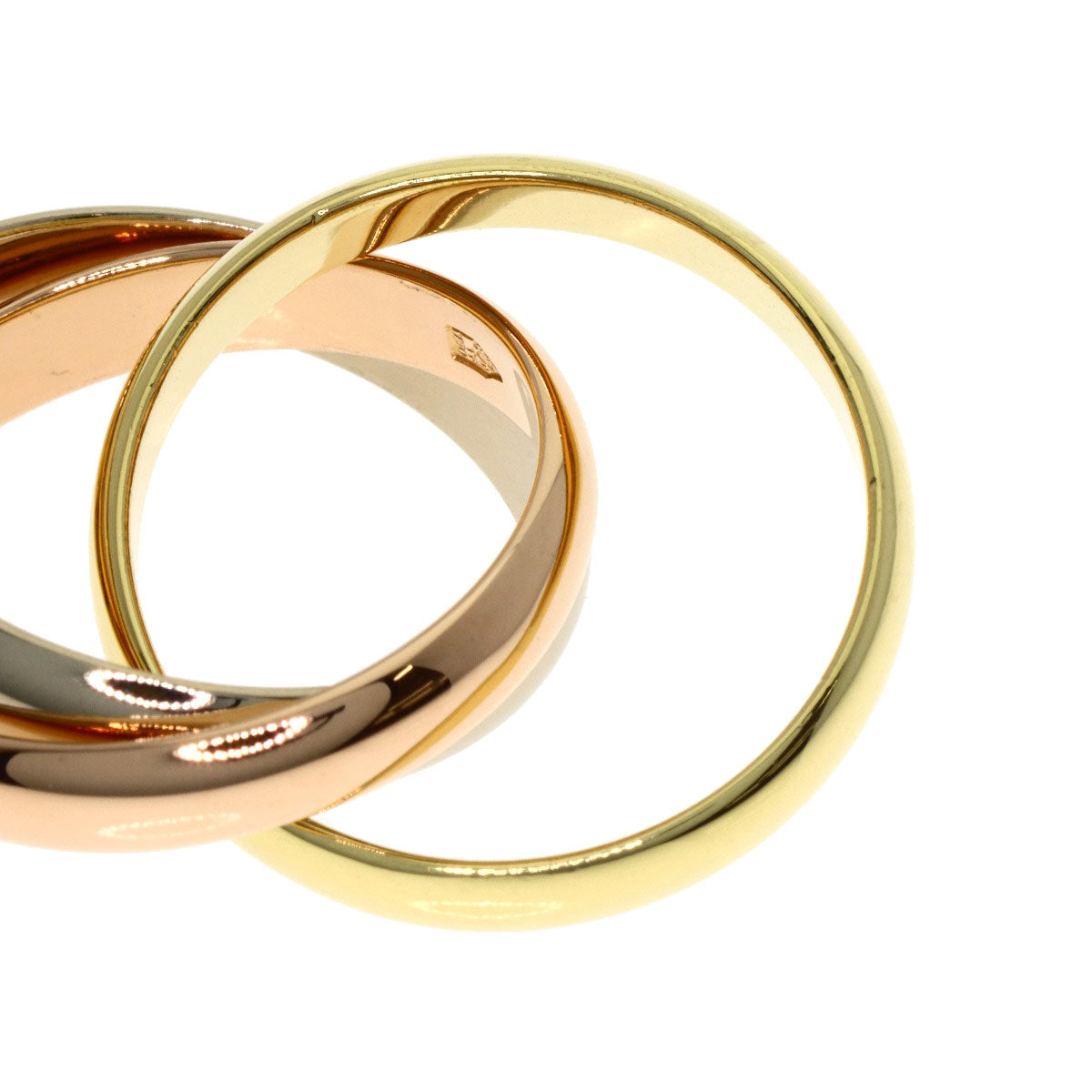 CARTIER Trinity #50 Ring K18 Yellow Gold 18K Pink GoldLadies [Used]