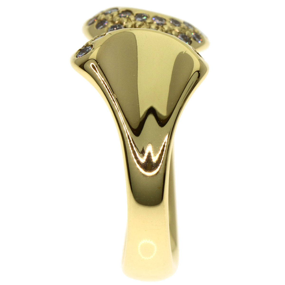 TIFFANY&Co. Butterfly Peretti Diamond Ring K18 Yellow Gold Ladies [Used]