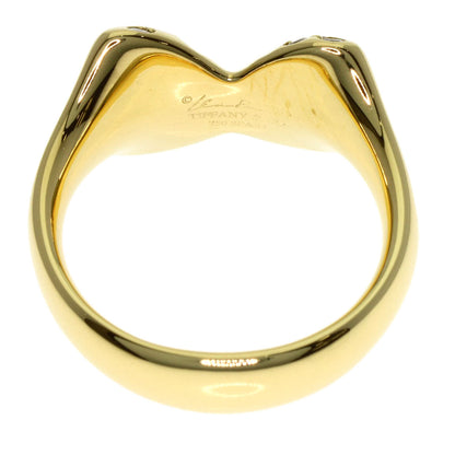 TIFFANY&Co. Butterfly Peretti Diamond Ring K18 Yellow Gold Ladies [Used]