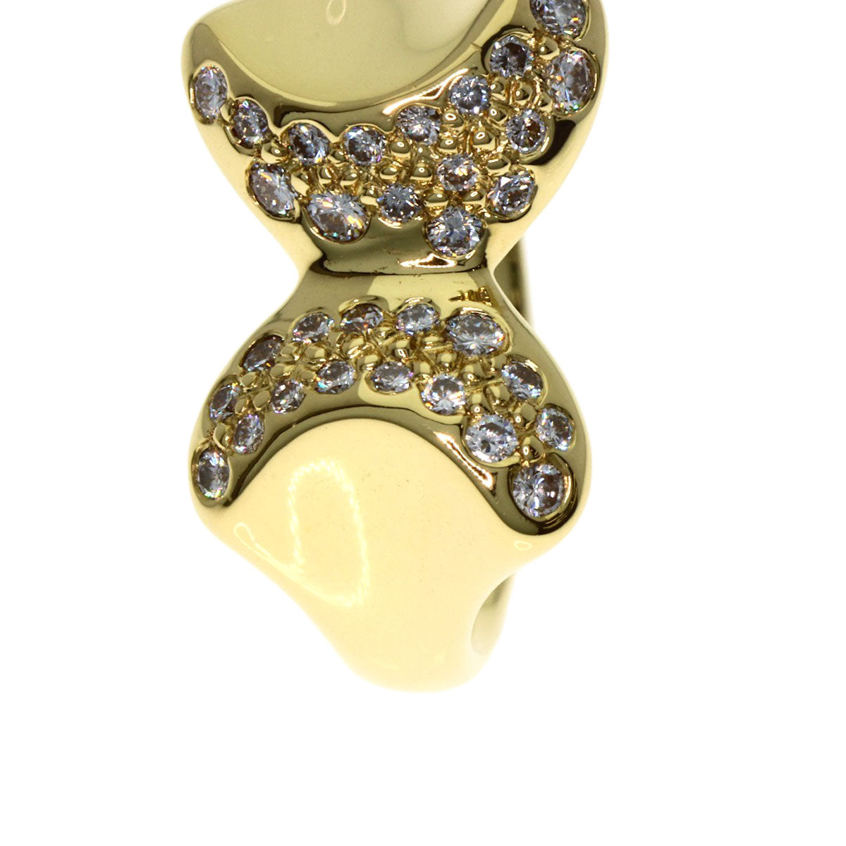 TIFFANY&Co. Butterfly Peretti Diamond Ring K18 Yellow Gold Ladies [Used]
