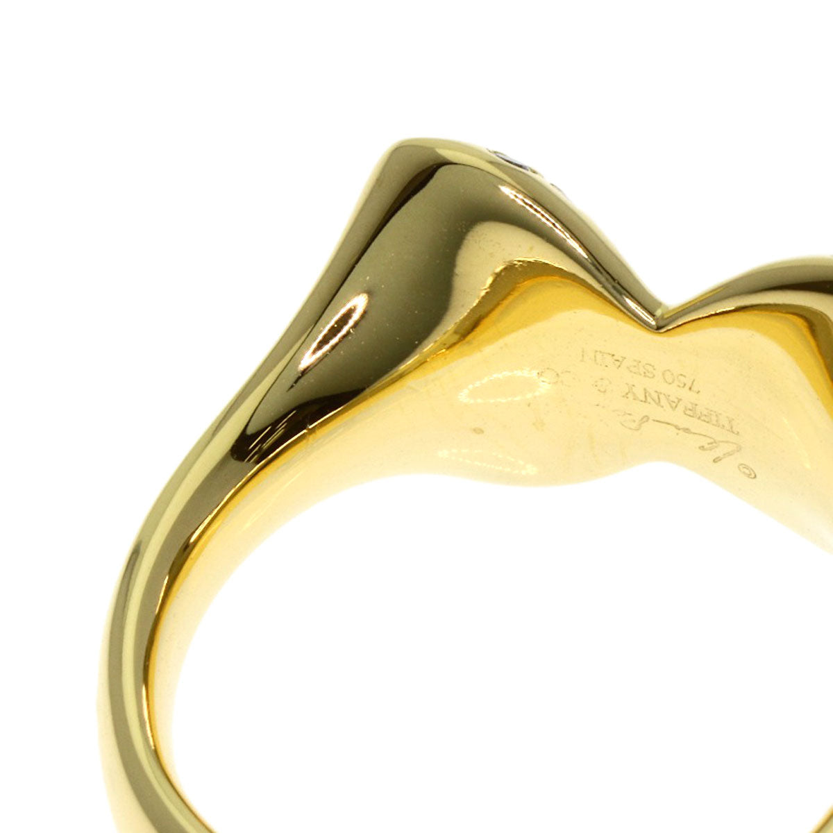 TIFFANY&Co. Butterfly Peretti Diamond Ring K18 Yellow Gold Ladies [Used]