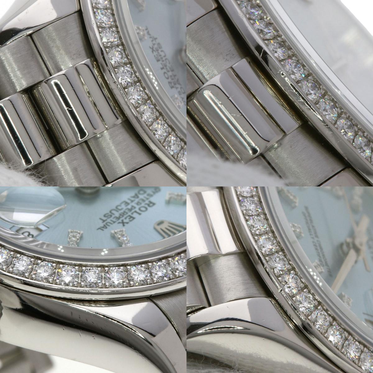 ROLEX Datejust 28 Bezel Diamond Watches 279136RBR Platinum/PT Ladies