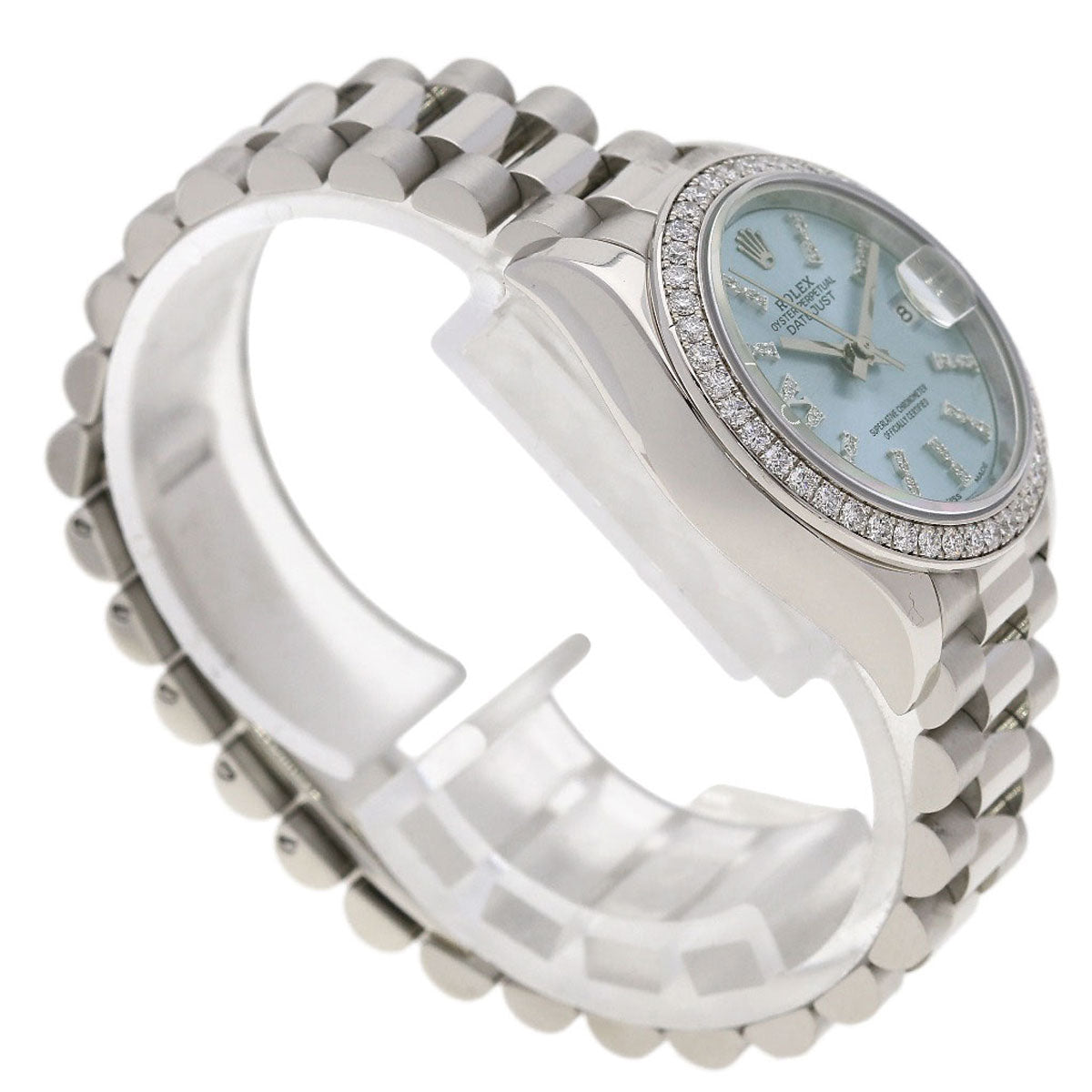 ROLEX Datejust 28 Bezel Diamond Watches 279136RBR Platinum/PT Ladies