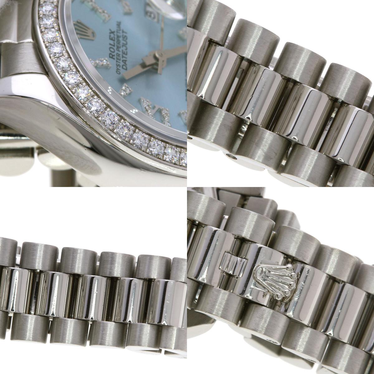 ROLEX Datejust 28 Bezel Diamond Watches 279136RBR Platinum/PT Ladies