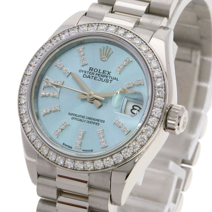 ROLEX Datejust 28 Bezel Diamond Watches 279136RBR Platinum/PT Ladies