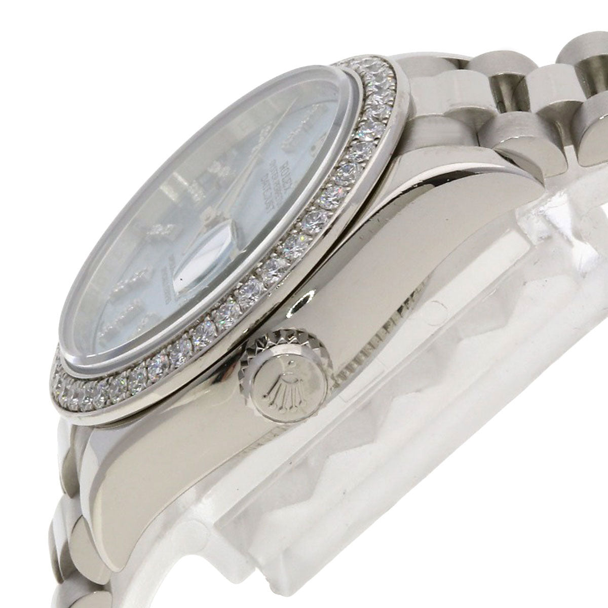 ROLEX Datejust 28 Bezel Diamond Watches 279136RBR Platinum/PT Ladies