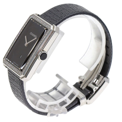 CHANEL Boyfriend Tweed Diamond Watches H5318 Stainless Steel/Stainless Steel Ladies