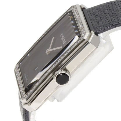 CHANEL Boyfriend Tweed Diamond Watches H5318 Stainless Steel/Stainless Steel Ladies
