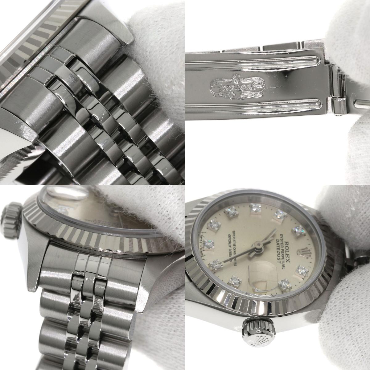 ROLEX DATEJUST 10P Diamond Watches 69174G Stainless Steel/Stainless Steel Ladies