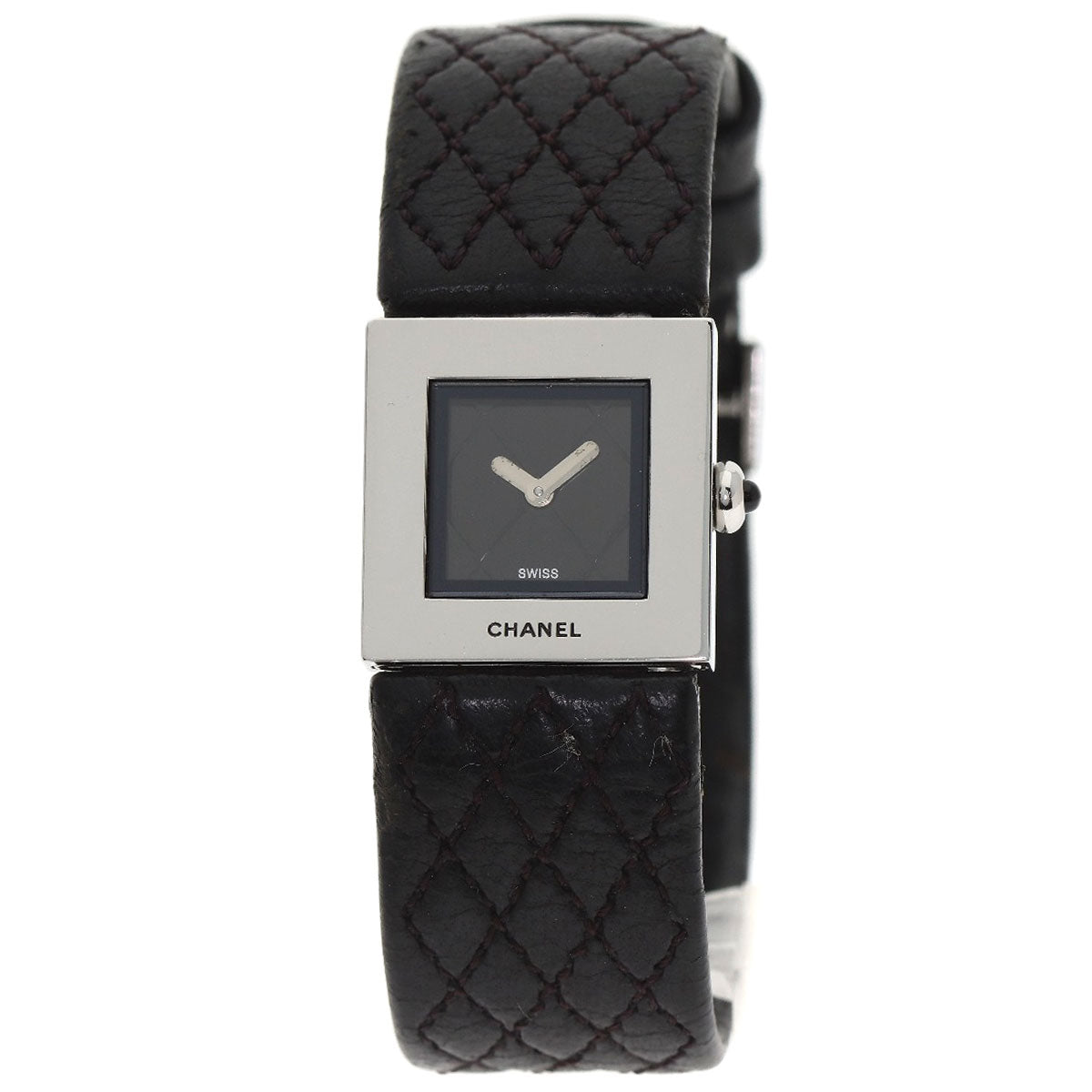 CHANEL Matelasse Watches H0116 Stainless Steel/Leather Ladies