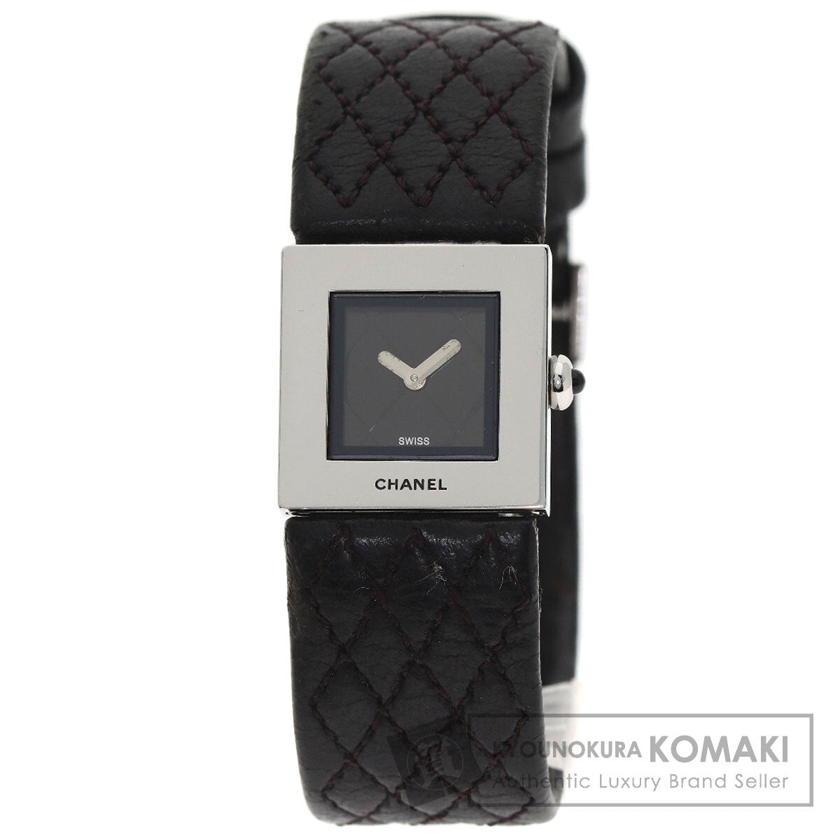 CHANEL Matelasse Watches H0116 Stainless Steel/Leather Ladies