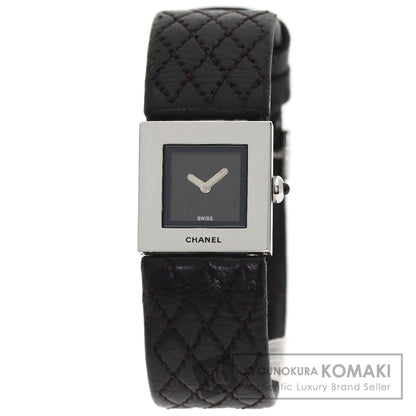CHANEL Matelasse Watches H0116 Stainless Steel/Leather Ladies
