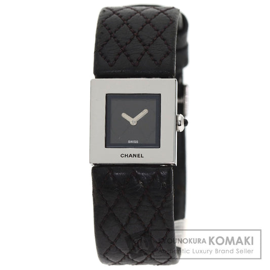 CHANEL Matelasse Watches H0116 Stainless Steel/Leather Ladies