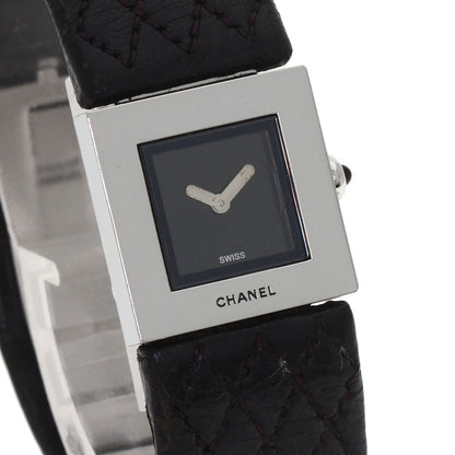 CHANEL Matelasse Watches H0116 Stainless Steel/Leather Ladies