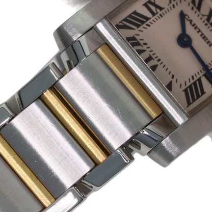 CARTIER Tank francaise SM Watches W51007Q4 Stainless Steel/SSxK18YG Ladies