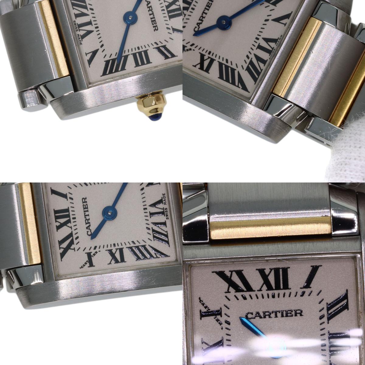 CARTIER Tank francaise SM Watches W51007Q4 Stainless Steel/SSxK18YG Ladies