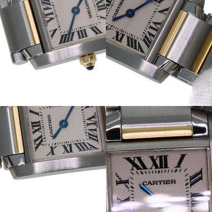 CARTIER Tank francaise SM Watches W51007Q4 Stainless Steel/SSxK18YG Ladies