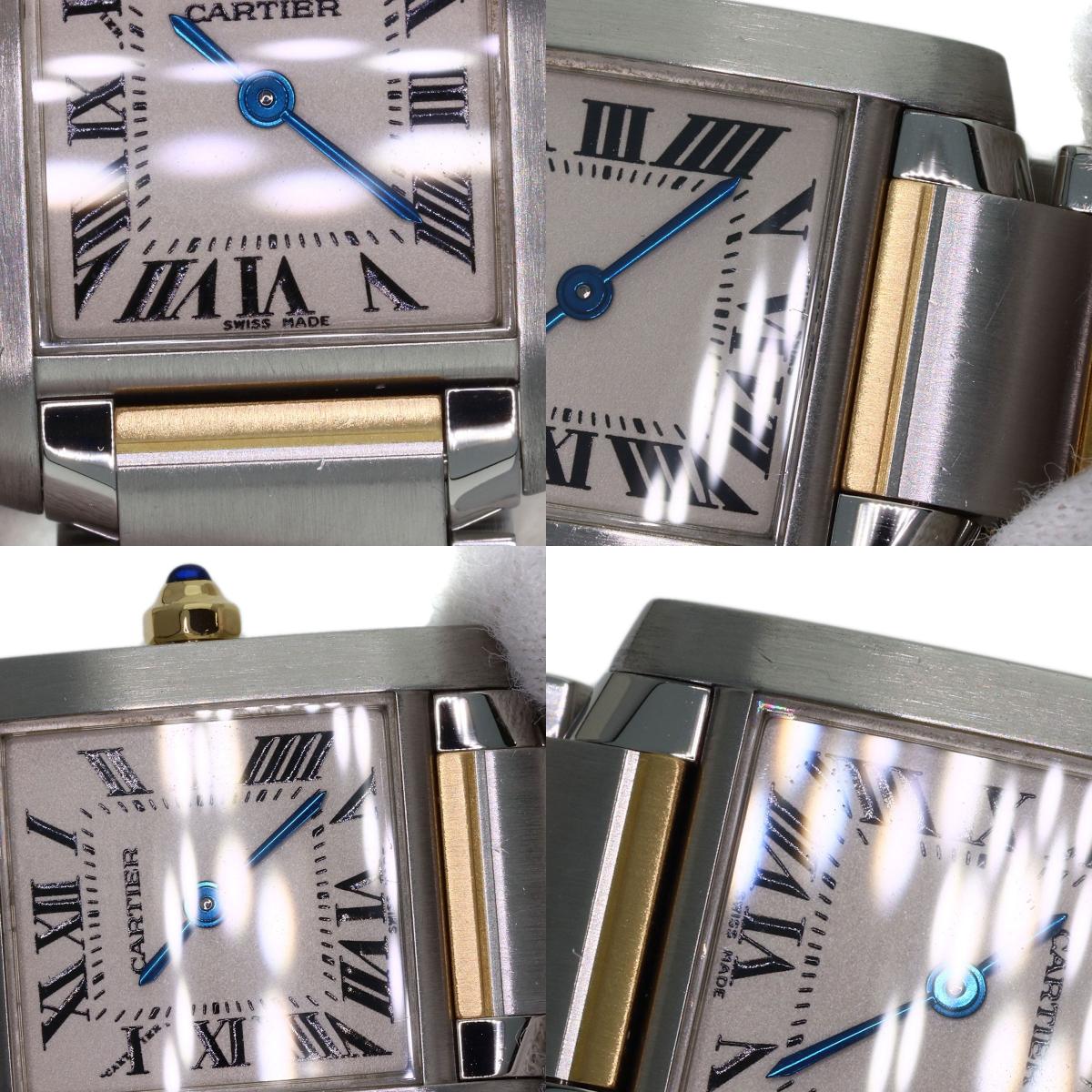 CARTIER Tank francaise SM Watches W51007Q4 Stainless Steel/SSxK18YG Ladies