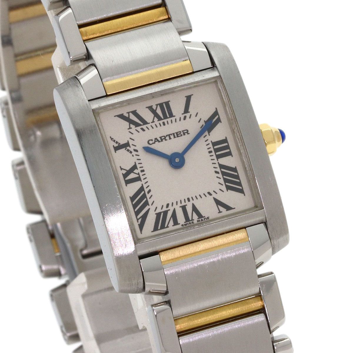 CARTIER Tank francaise SM Watches W51007Q4 Stainless Steel/SSxK18YG Ladies