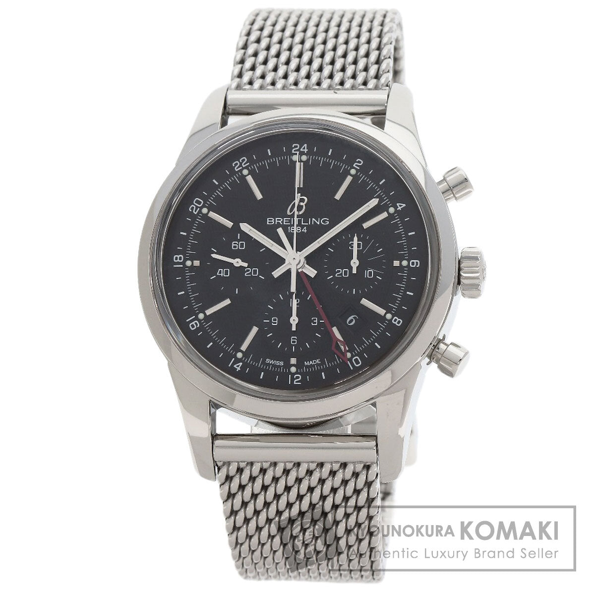 BREITLING Transocean Chronograph GMT Limited to 2000 pieces worldwide Watches AB0451 Stainless Steel/Stainless Steel mens