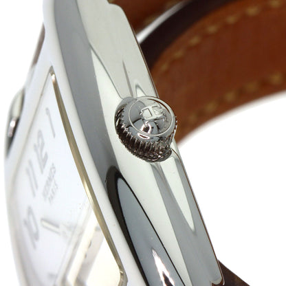 HERMES Cape Cod Double Tour Etoupe Watches CT1.210 Stainless Steel/Leather Ladies
