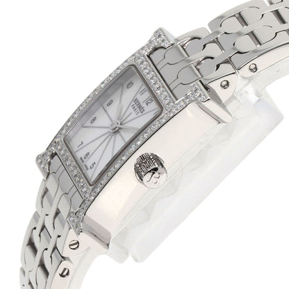 HERMES H Watch Mini Diamond Watches HH1.130 Stainless Steel/Stainless Steel Ladies