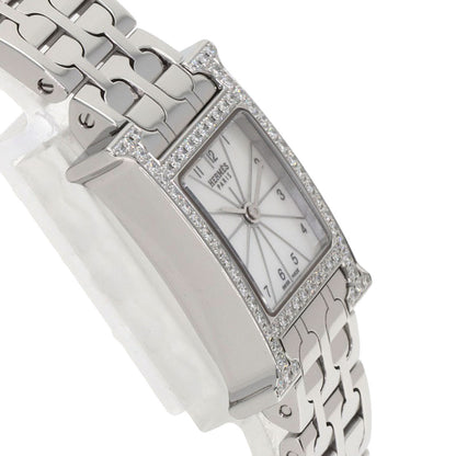 HERMES H Watch Mini Diamond Watches HH1.130 Stainless Steel/Stainless Steel Ladies