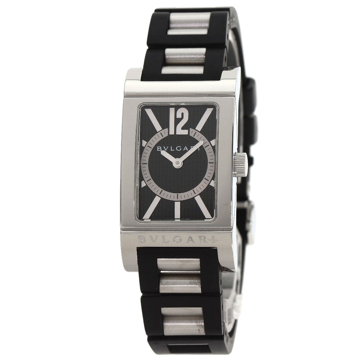 BVLGARI Rettangoro Watches RT39S Stainless Steel/Rubber Ladies
