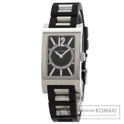 BVLGARI Rettangoro Watches RT39S Stainless Steel/Rubber Ladies
