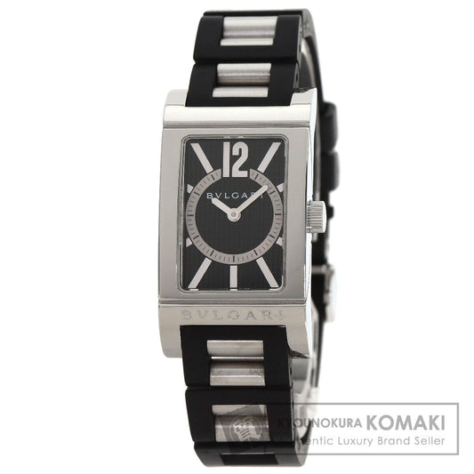 BVLGARI Rettangoro Watches RT39S Stainless Steel/Rubber Ladies