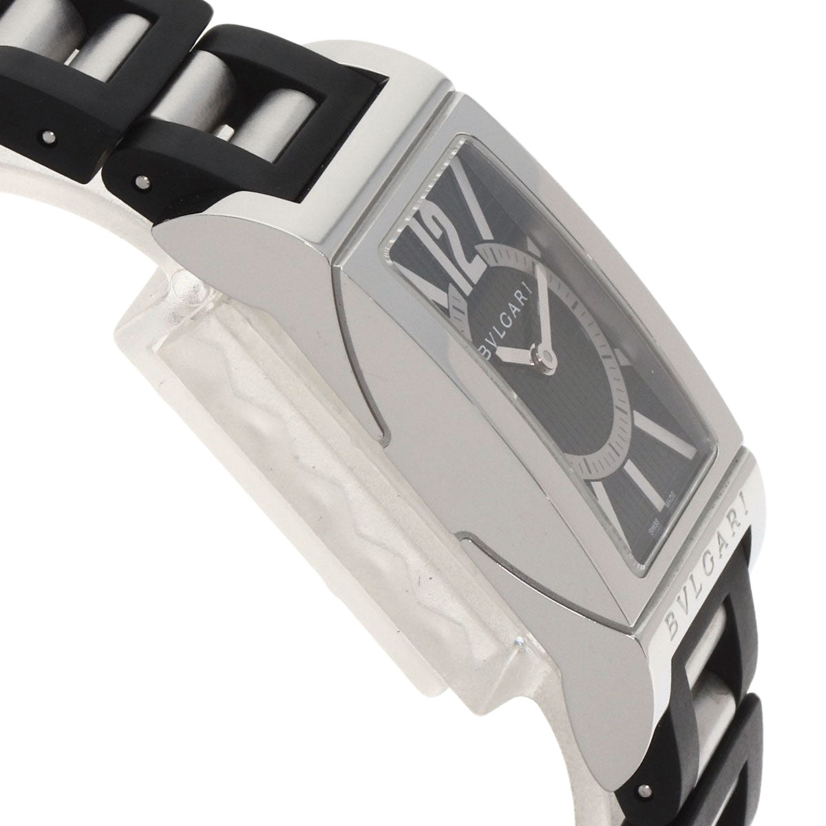 BVLGARI Rettangoro Watches RT39S Stainless Steel/Rubber Ladies