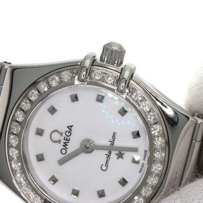 OMEGA Constellation Mini Bezel Diamond Watches 1465.71 Stainless Steel/Stainless Steel Ladies