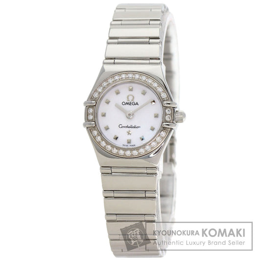 OMEGA Constellation Mini Bezel Diamond Watches 1465.71 Stainless Steel/Stainless Steel Ladies