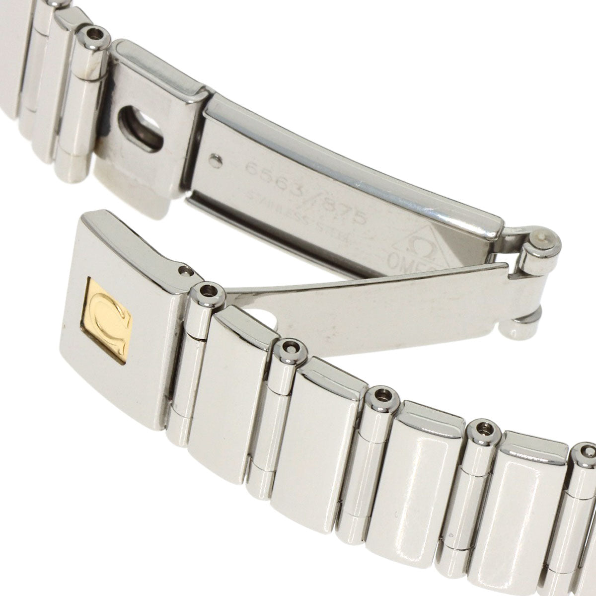 OMEGA Constellation Mini Bezel Diamond Watches 1465.71 Stainless Steel/Stainless Steel Ladies