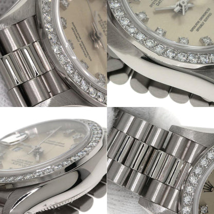 ROLEX DATEJUST 10P Diamond Watches 69139G K18 White Gold/K18 White Gold Ladies