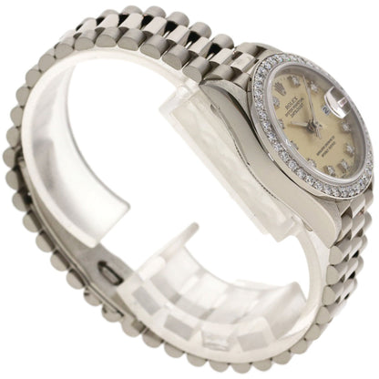 ROLEX DATEJUST 10P Diamond Watches 69139G K18 White Gold/K18 White Gold Ladies
