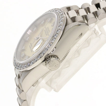 ROLEX DATEJUST 10P Diamond Watches 69139G K18 White Gold/K18 White Gold Ladies