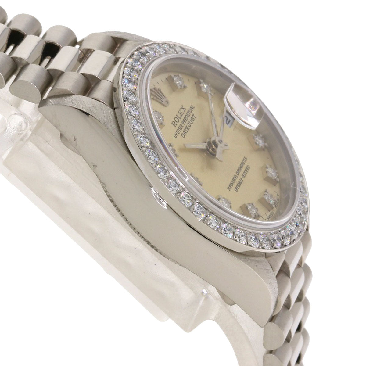 ROLEX DATEJUST 10P Diamond Watches 69139G K18 White Gold/K18 White Gold Ladies
