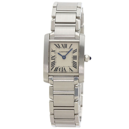 CARTIER Tank francaise SM Watches W51008Q3 Stainless Steel/Stainless Steel Ladies