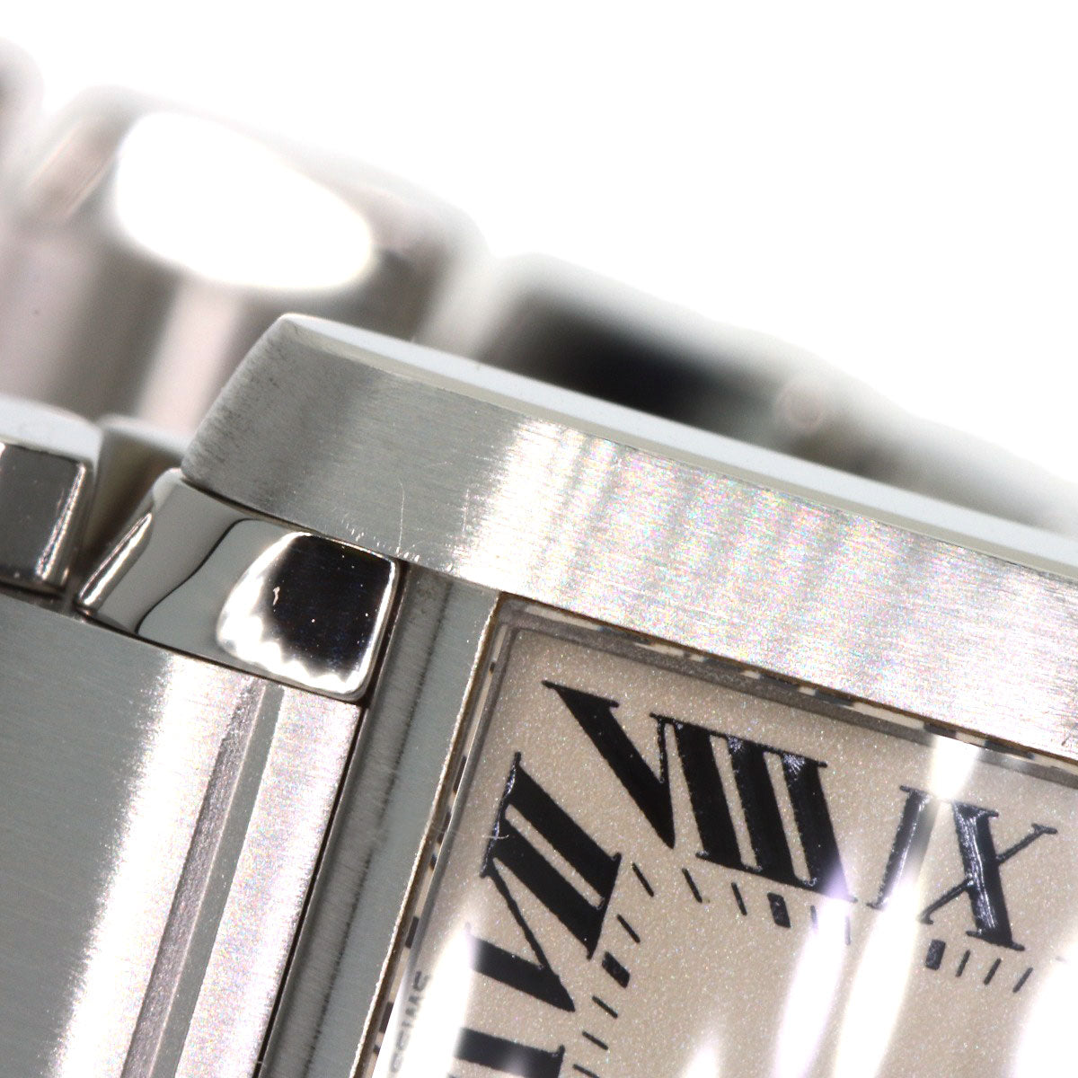 CARTIER Tank francaise SM Watches W51008Q3 Stainless Steel/Stainless Steel Ladies