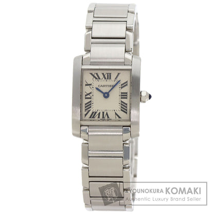 CARTIER Tank francaise SM Watches W51008Q3 Stainless Steel/Stainless Steel Ladies