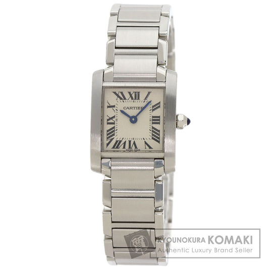CARTIER Tank francaise SM Watches W51008Q3 Stainless Steel/Stainless Steel Ladies