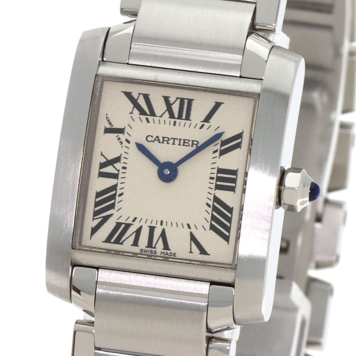 CARTIER Tank francaise SM Watches W51008Q3 Stainless Steel/Stainless Steel Ladies