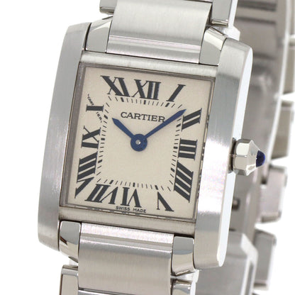 CARTIER Tank francaise SM Watches W51008Q3 Stainless Steel/Stainless Steel Ladies
