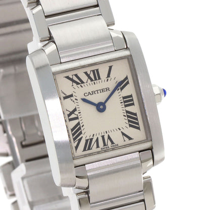 CARTIER Tank francaise SM Watches W51008Q3 Stainless Steel/Stainless Steel Ladies