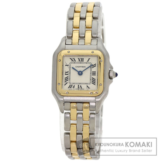 CARTIER PANTHERE SM 2 Row Watches W25029B6 Stainless Steel/SSxK18YG Ladies