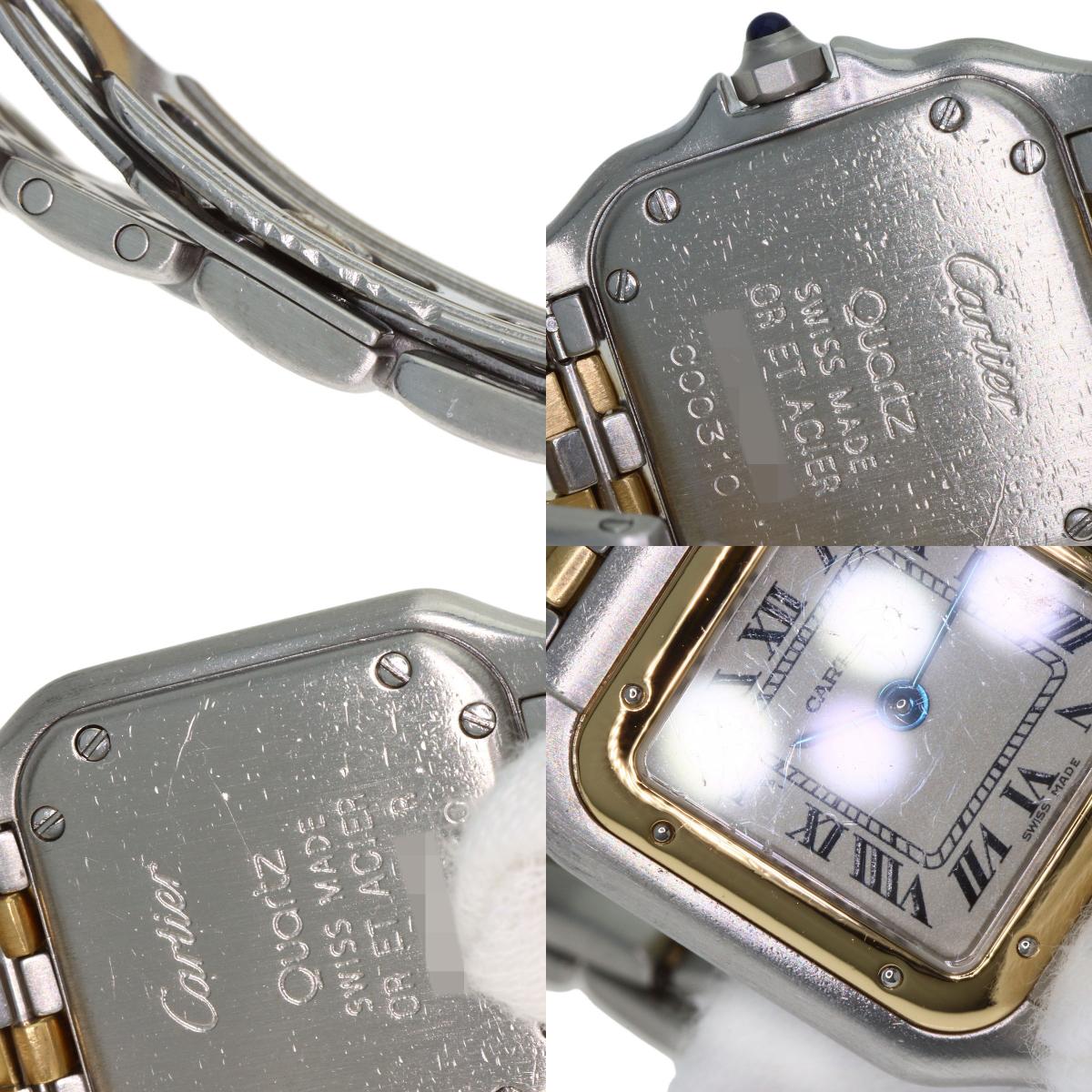 CARTIER PANTHERE SM 2 Row Watches W25029B6 Stainless Steel/SSxK18YG Ladies