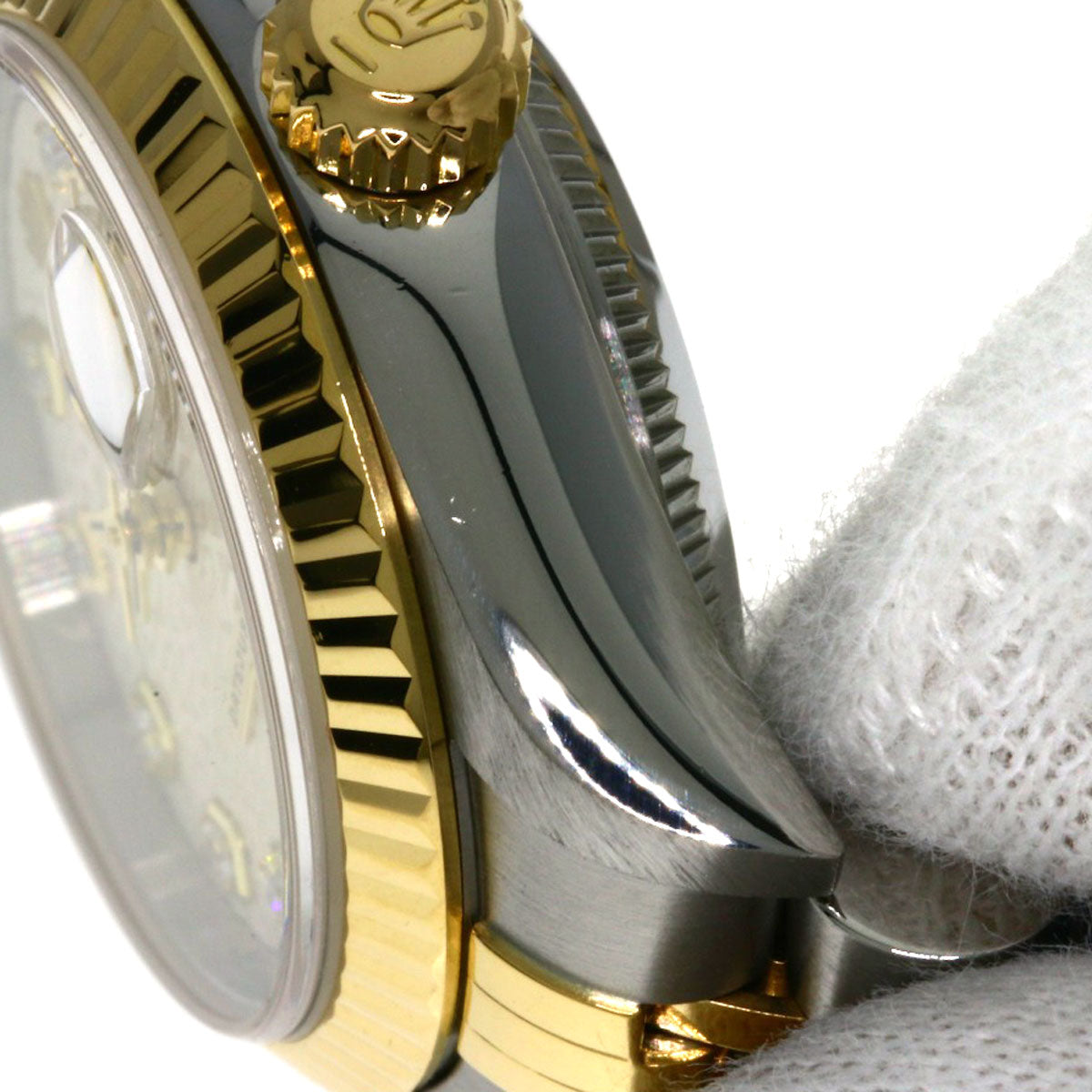 ROLEX DATEJUST 10P Diamond Watches 79173G Stainless Steel/SSxK18YG Ladies