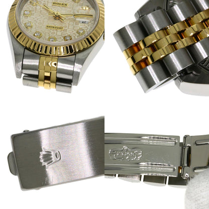 ROLEX DATEJUST 10P Diamond Watches 79173G Stainless Steel/SSxK18YG Ladies